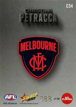 2023 Select AFL Footy Stars - Carbon #C54 Christian Petracca Back